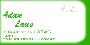 adam laus business card